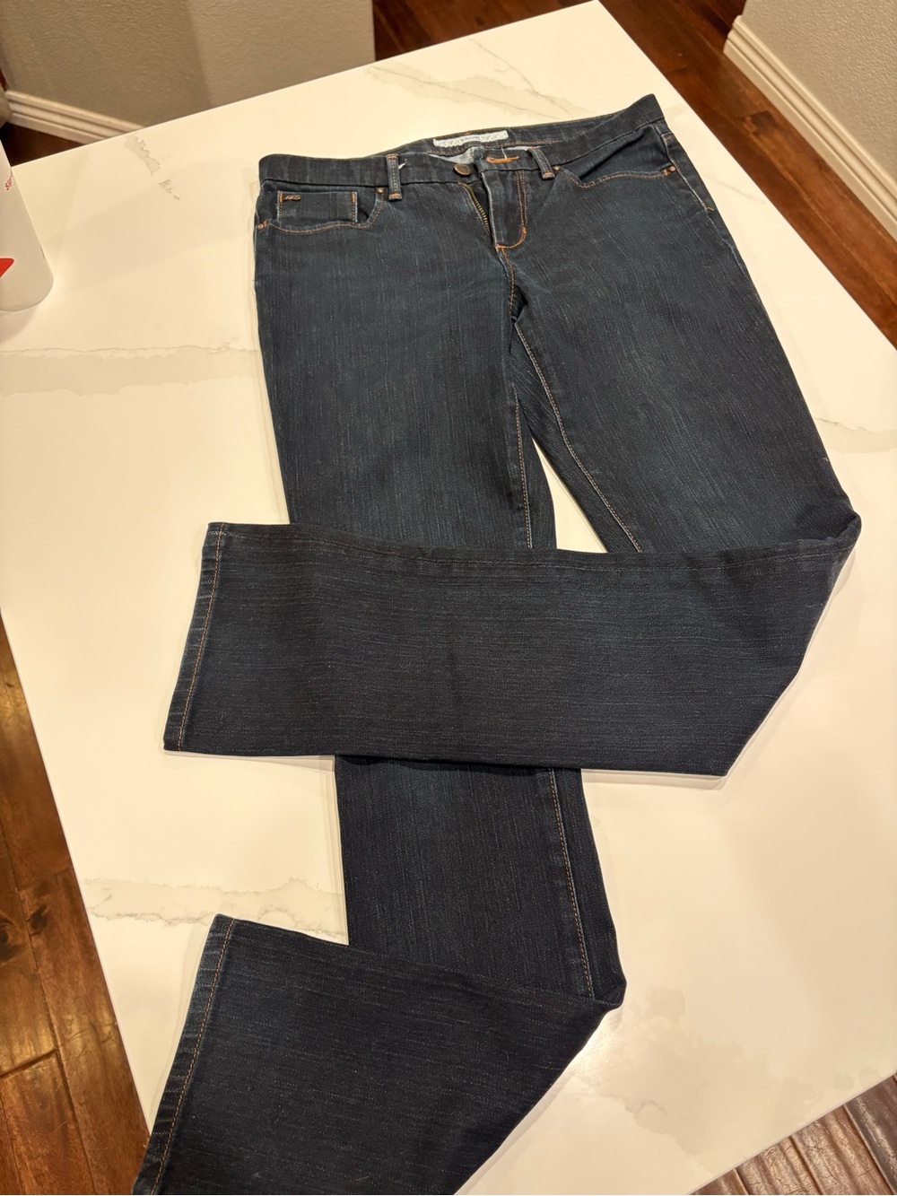 Joe's Jeans Cigarette Straight Leg Dark Blue Denim